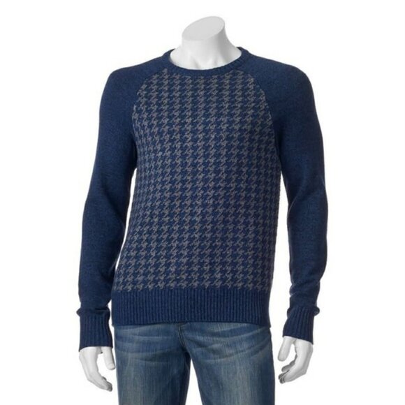 Urban Pipeline Men's Houndstooth Crewneck Sweater size Medium - Picture 1 of 7